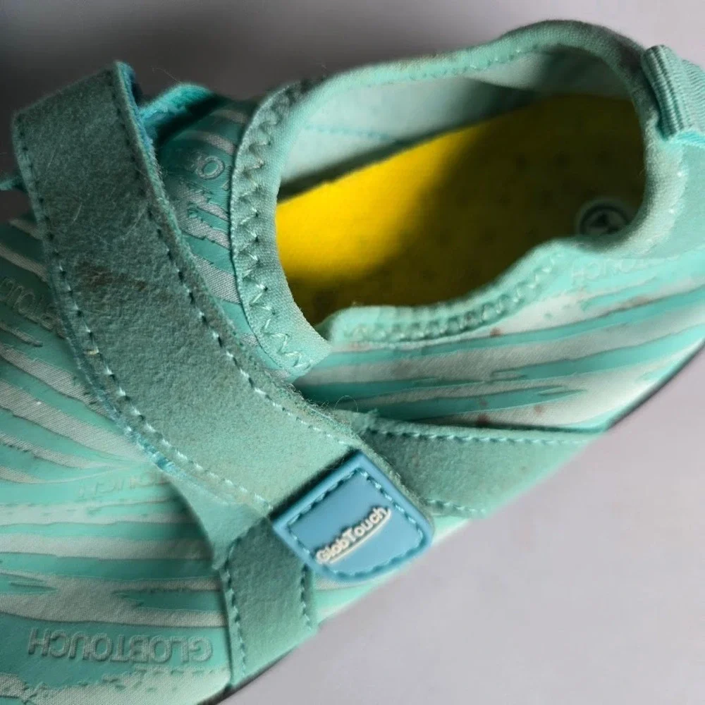 GlobTouch Water Shoes Kids Sz 3 Mint Green Beach Pool‎ Summer Sporty Aqua Socks